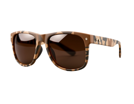 Camouflage Sunglasses with Brown Lenses - Stylish Eyewear