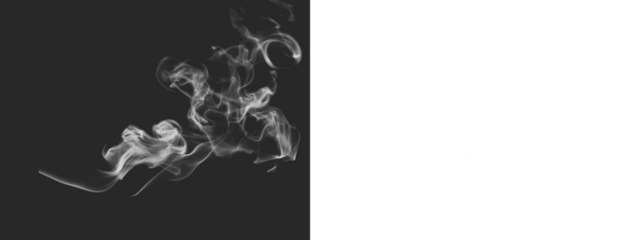 Realistic smoke isolated on transparent white background,  png