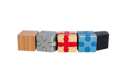 Colorful Puzzle Cubes Educational Toy Blocks for Play and Learning