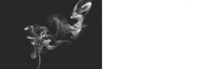 Realistic smoke isolated on transparent white background,  png