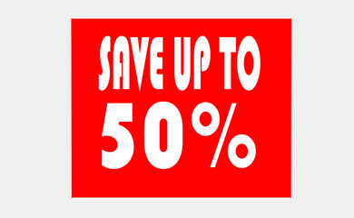 50 percent off discount