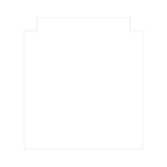 おしゃれで可愛いシンプルなライトグレーの四角形フレーム