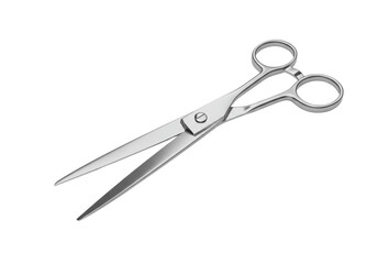 Fototapeta premium Isolated Professional Stainless Steel Barber or Tailor Scissors
