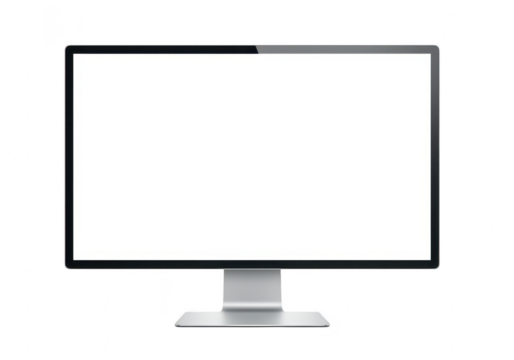 Computer monitor isolated on transparent background
