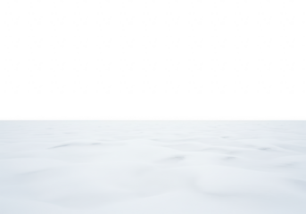 Snowy ground texture isolated on transparent background