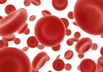 3D Illustration of Red Blood Cells