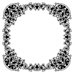 frame with floral ornament