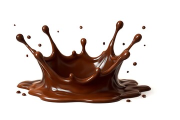 Beautiful Chocolate Milk Splash &ndash; Rich Brown Liquid Burst