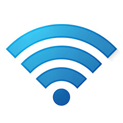 wireless network icon isolated and white background
