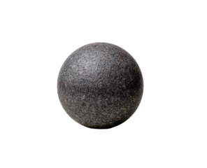 Dark gray sphere, textured surface (1)