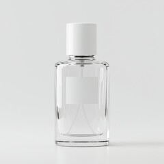 Elegant Perfume Bottle Mockup with Blank Label, Perfect for Fragrance Branding and Design