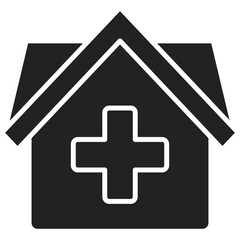 Clinic Glyph Icon
