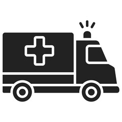 Ambulance Glyph Icon