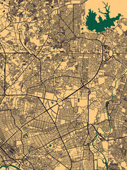 Quezon City Philippines Street Map. Downtown printable Landmarks, print city painting, travel art city banner modern art background abstract city