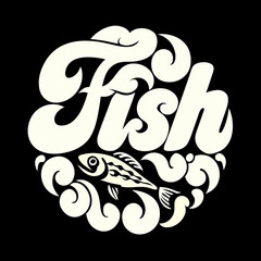 Naklejka premium vector illustration of a fish