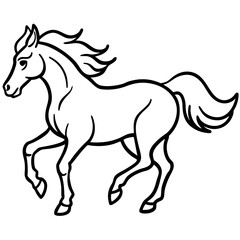 Obraz premium horse vector illustration