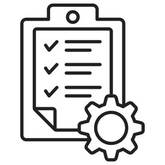 Fototapeta premium Specifications Outline Icon