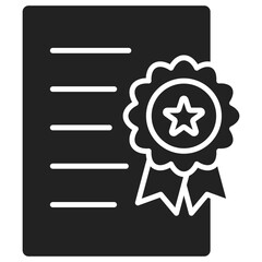 Fototapeta premium Standardization Glyph Icon