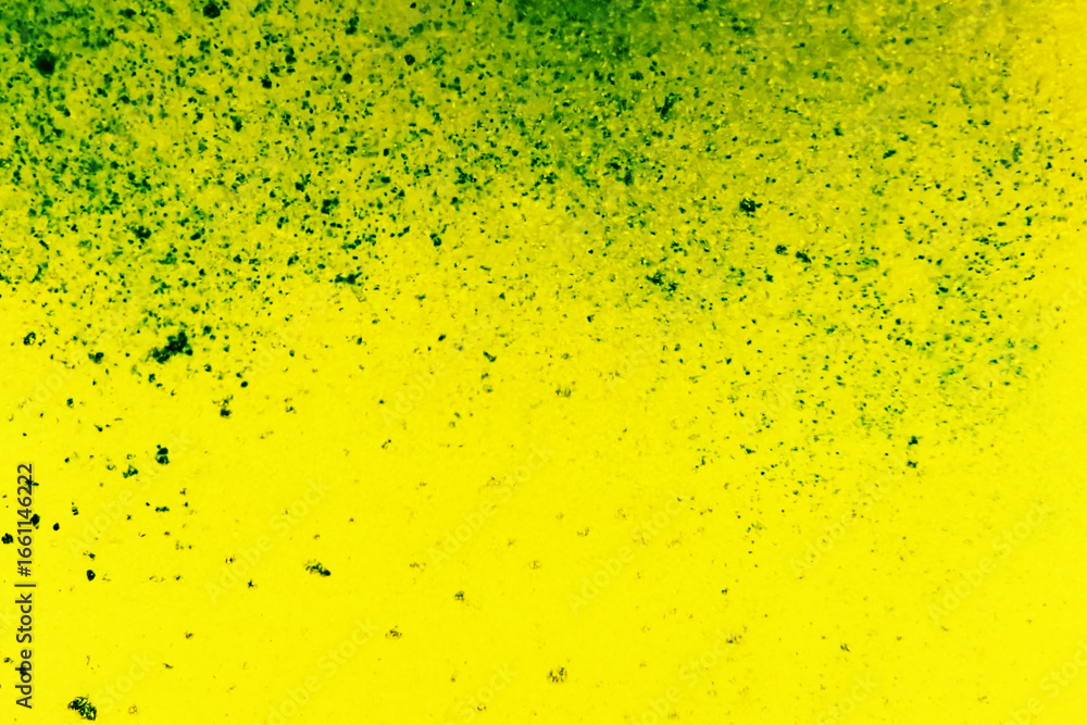 Poster abstract background with chaotic green and yellow particle flow sandstorm bright universe creation b