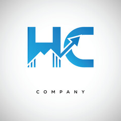 HC Financial Logo – Modern Growth Arrow Branding Symbol for Trading, Investment, Crypto and Business Identity