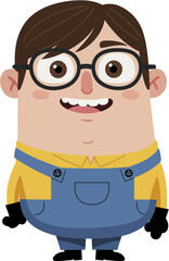 Fototapeta premium Original cartoon character illustration in a playful and humorous style inspired by the iconic 