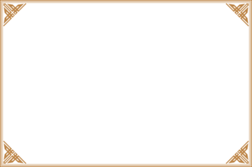 Oriental Frame Design Traditional Chinese Style Border with Geometric Corner Ornament. Lines Gold Isolated. 831