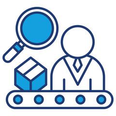 Inspection Blue Icon