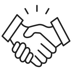 Handshake Outline Icon