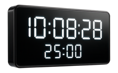 Digital wall clock with a countdown timer