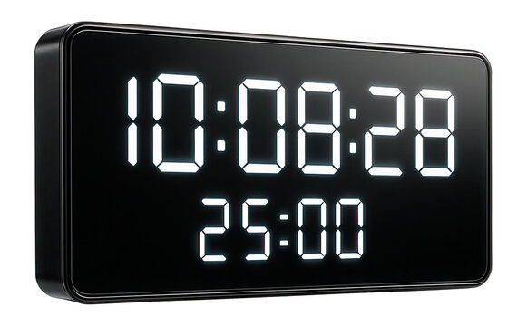 Digital wall clock with a countdown timer