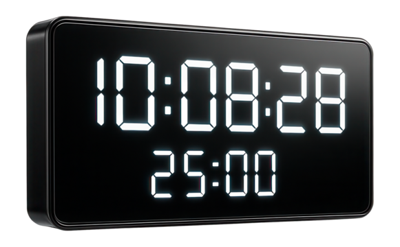 Digital wall clock with a countdown timer