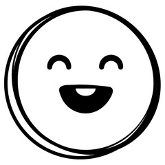 Obraz premium Hand Drawn Emoji Sticker
