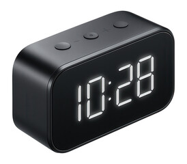 Digital desk clock with a futuristic look