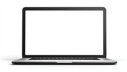 Gray laptop with blank screen (1)