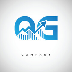 QG Financial Logo &ndash; Modern Growth Arrow Branding Symbol for Trading, Investment, Crypto & Business Identity]