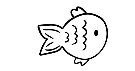 	Outline fish illustration