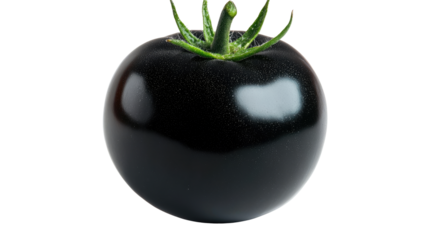 black tomato on a white background