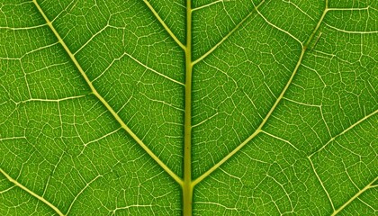 Close-up of a green leaf showing detailed vein structure and natural texture.