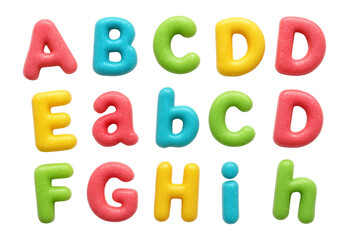 Candy letters for personalized cake decoration