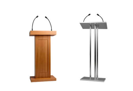 Podiums with Microphones A Collection of Presentation Stands
