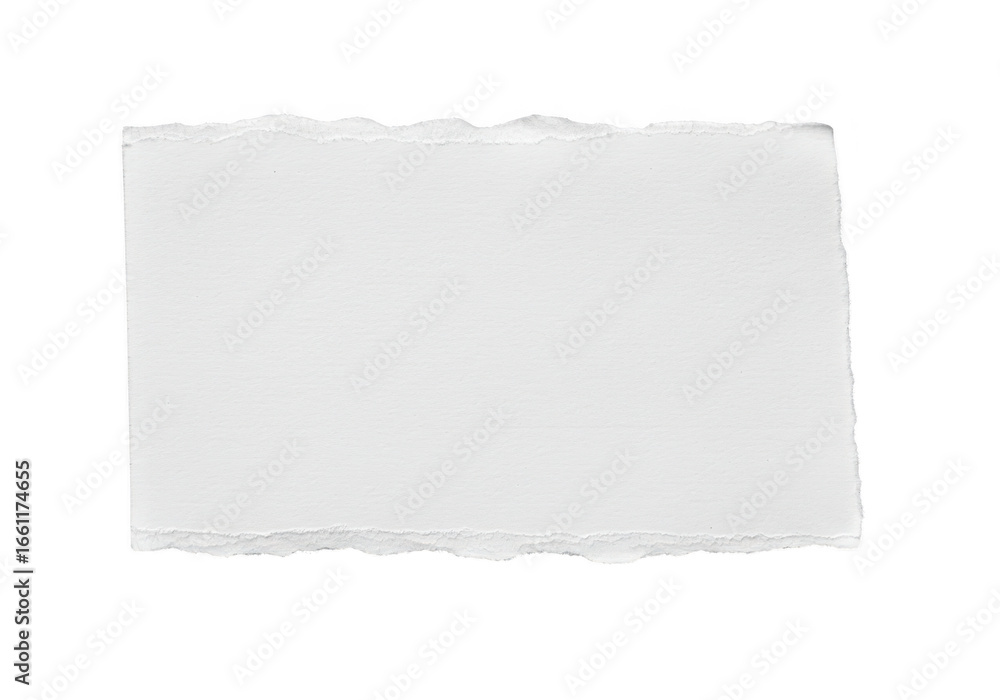 Poster a torn piece of textured paper with rough edges, isolated on transparent background, offering ample 