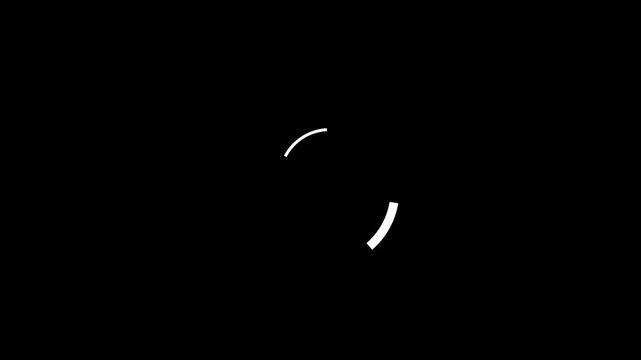 Set of 4 2d VFX Motion Graphic design elements in alpha channel, Repeated Circle animation, Circle Line bursting., Circle burst 4k animation.