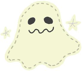 Cute Halloween Ghost Character