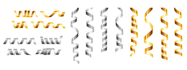 serpentine icon set realistic style