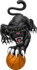 Panther Basketball Sports Team Mascot Design © Christos Georghiou
