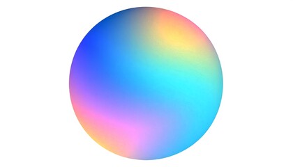Colorful gradient sphere illustration