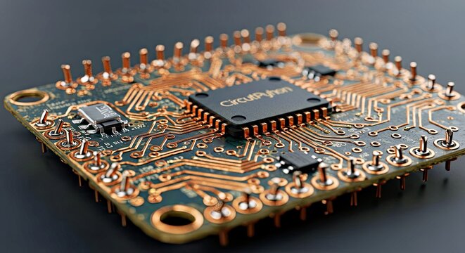 Futuristic Circuit Python with Integrated Wires and Electronics