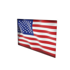 Obraz premium American Flag , 3d Png, Transparent background