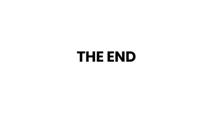 The end text animation | Animated end screen