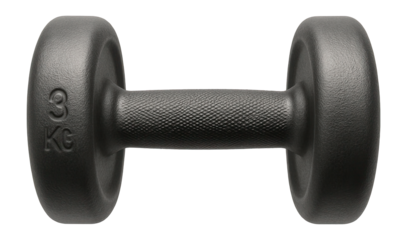 Lightweight dumbbell, cast iron, 3 kg